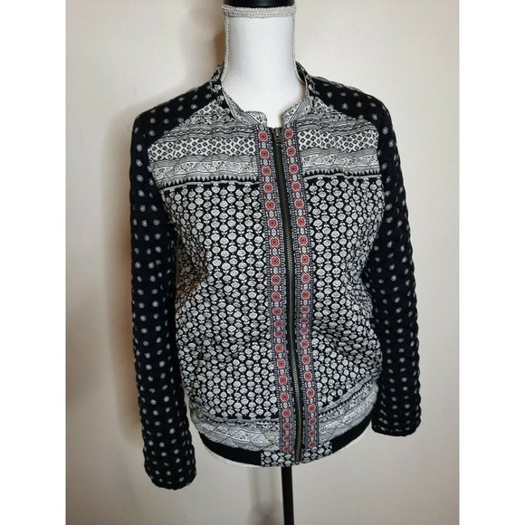 Roxy Women's Medium M Floral Quilted Jacket Coat - Picture 4 of 10